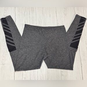 Scorpio Sol Yoga Ankle Leggings, Black Mesh Cut Out Size Small